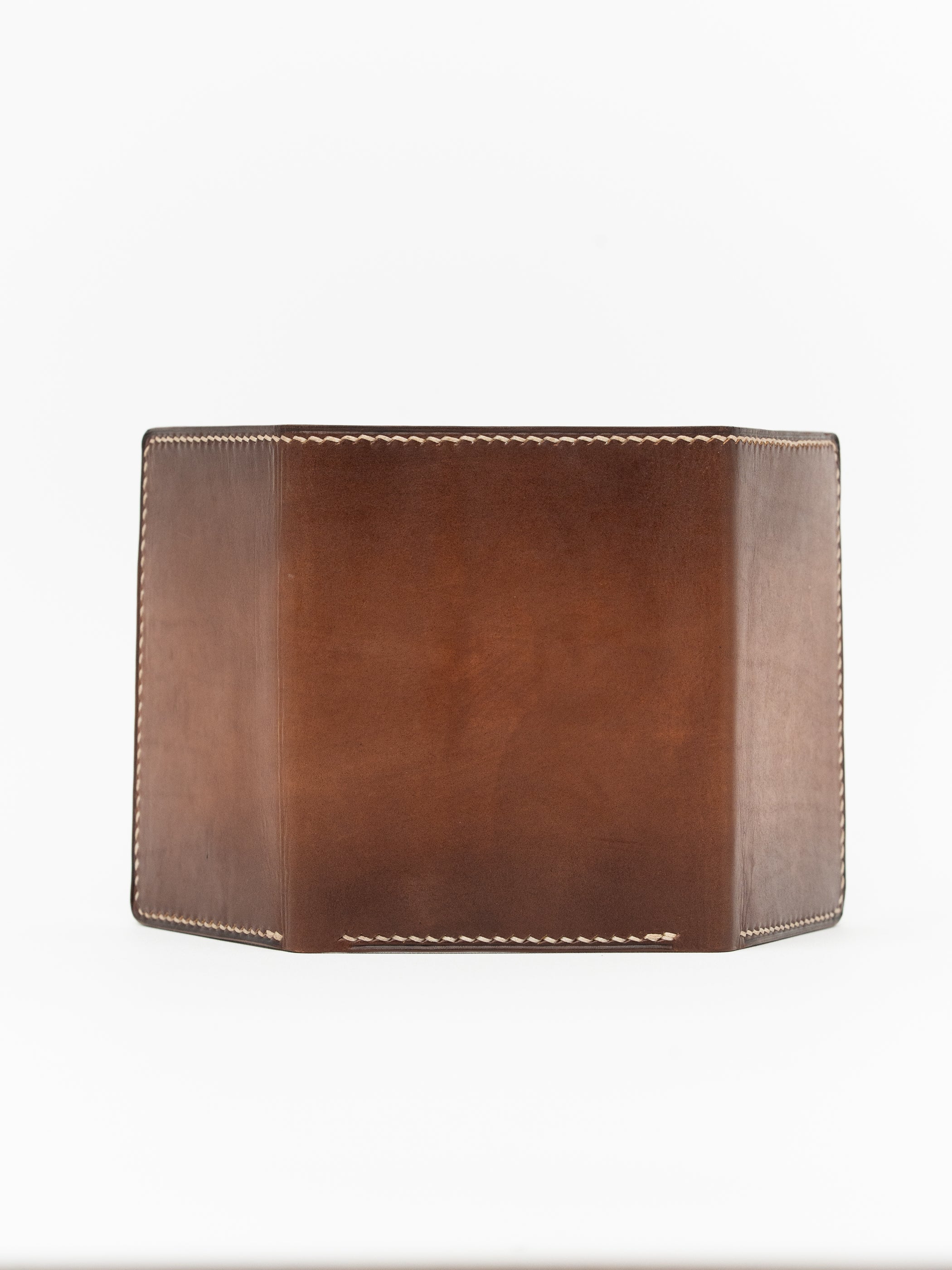Tri-Fold Wallet Nut Brown / Navy