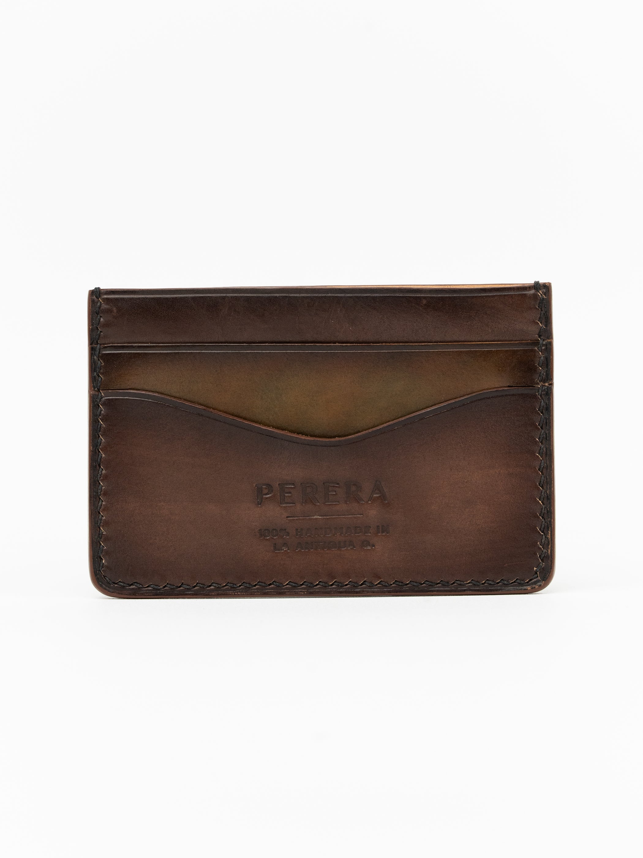 S Wallet Walnut / Moss